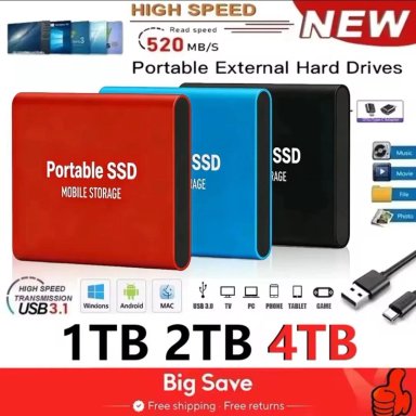 DISCO DURO EXTERNO SSD 2TB USB TIPO C - 5