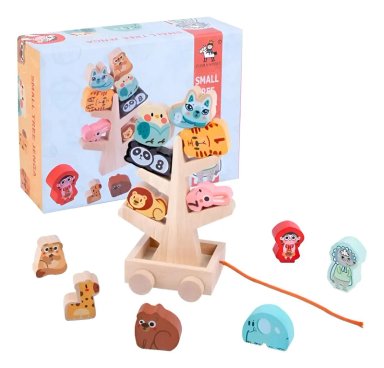 JUEGO DE JENGA DE MADERA CON DISEÑO DE CAPERUCITA ROJA - 1