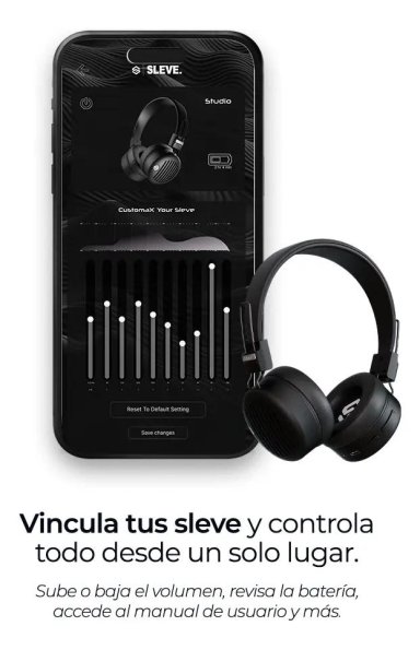AUDIFONOS BLUETOOTH SLEVE STUDIO 2 NEGRO - 3