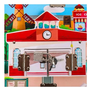 TABLERO SENSORIAL DIDACTICO MONTESSORI PARA NIÑOS - 3