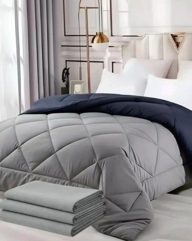 CUBRECAMA NORDICO CON JUEGO DE SABANAS KING 230X250 CM - 1