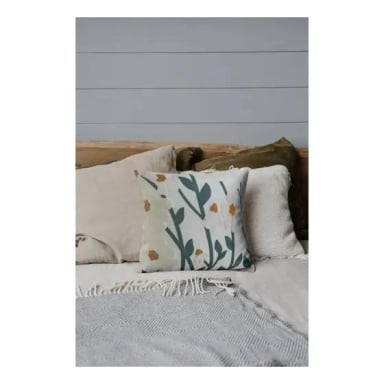 PACK 4 FUNDAS DE COJIN FLORAL 45X45 CM CON 4 RELLENOS - 3