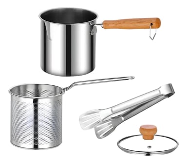 OLLA PARA FREIR CON CESTA Y TAPA PARA ESTUFA - 1