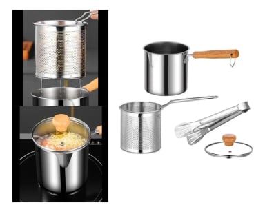 OLLA PARA FREIR CON CESTA Y TAPA PARA ESTUFA - 3