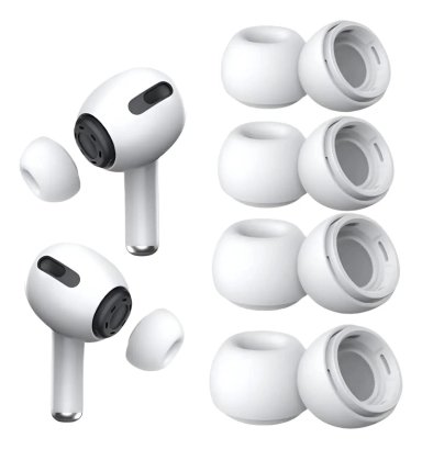 4 PARES ALMOHADILLAS COMPATIBLES AIRPODS PRO - 1