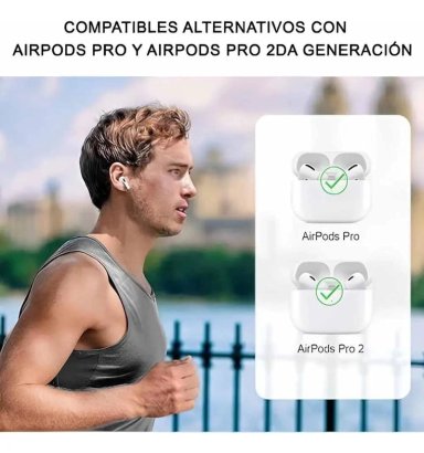 4 PARES ALMOHADILLAS COMPATIBLES AIRPODS PRO - 2