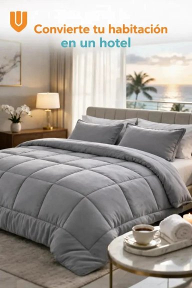 PLUMON NORDICO INVIERNO 2,5 PLAZAS CALIENTE Y SUAVE - 4