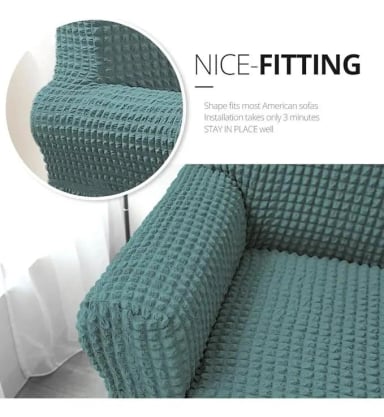 FUNDAS SUPER ELASTICADAS PARA SOFAS 3+1+1 VARIOS COLORES - 5