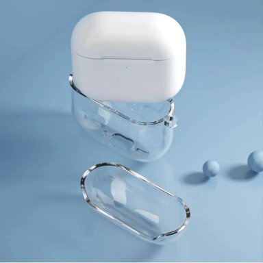FUNDA TRANSPARENTE ANTIGOLPES PARA AIRPODS 4 GEN CON GAN - 3