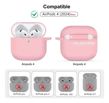 FUNDA SILICONA PROTECTOR 360° PARA AIRPODS 4 - 2