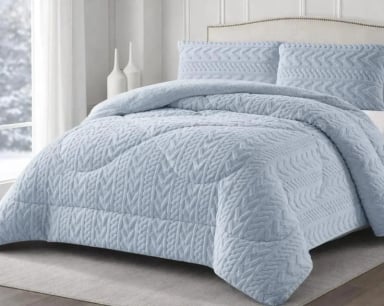 COBERTOR INVIERNO TEXTURIZADO GRUESO KING 250X270 CM - 1