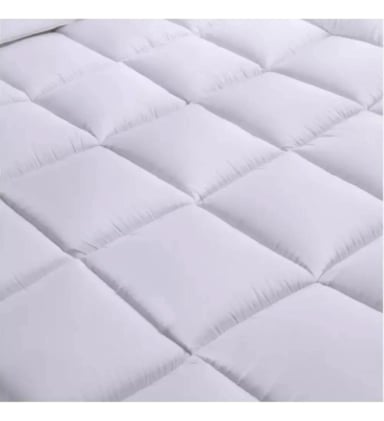 CUBRECOLCHON TOPPER ULTRA ACOLCHADO 2 PLAZAS BLANCO - 4