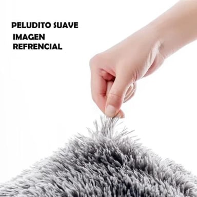 PLUMON PELUDO PALO DE ROSA 2 PLAZAS 230X250 CM CON CHIPOR - 5