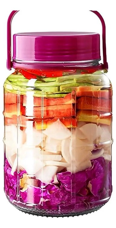 PACK 2 FRASCOS ESCABECHEROS VIDRIO 3 L CON TAPA - 4