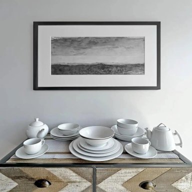 SET 6 PLATOS HONDOS DE PORCELANA 23 CM - 2