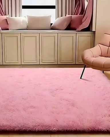 ALFOMBRA PELUDA SUAVE 200 X 300 CM PRIMERA CALIDAD ROSA - 1