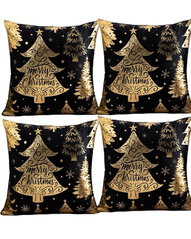 PACK DE 4 FUNDAS DE COJIN PARA NAVIDAD M2 - 1