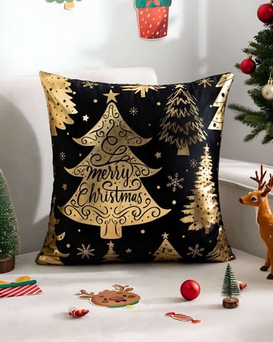 PACK DE 4 FUNDAS DE COJIN PARA NAVIDAD M2 - 4