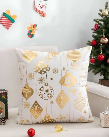 PACK DE 4 FUNDAS DE COJIN PARA NAVIDAD M7 - 4