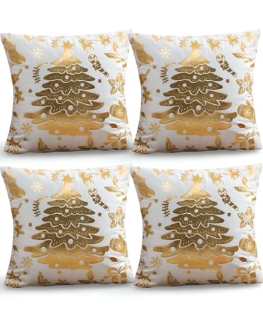 PACK DE 4 FUNDAS DE COJIN PARA NAVIDAD M5 - 1