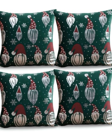 PACK DE 4 FUNDAS DE COJIN PARA NAVIDAD M8 - 1