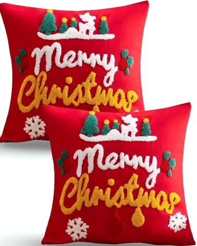 PACK DE 2 FUNDAS DE COJIN PARA NAVIDAD K21 - 2
