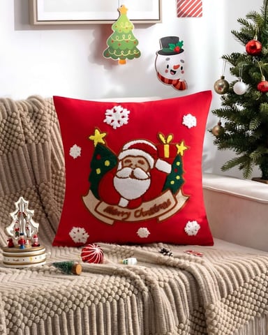 PACK DE 4 FUNDAS DE COJIN PARA NAVIDAD K6 - 4