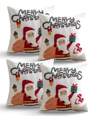 PACK DE 4 FUNDAS DE COJIN PARA NAVIDAD K9 - 2