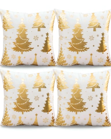 PACK DE 4 FUNDAS DE COJIN PARA NAVIDAD M12 - 1