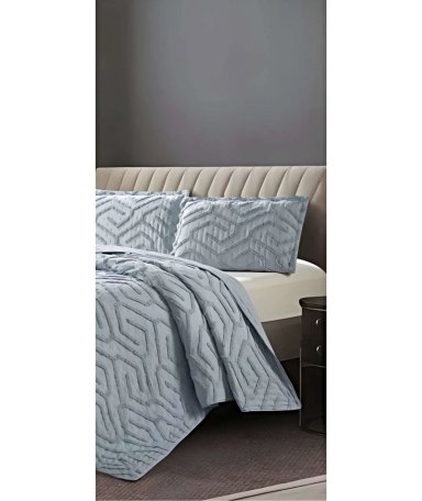 CUBRECAMA QUILT CON DISEÑO RELIEVE 2 PLAZAS 230 X 250 CM 01 - 3