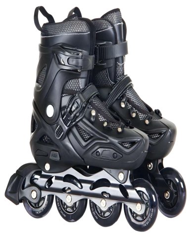 PATIN LINEAL CON LUCES MAS KIT TALLA S 31-34 NEGRO - 2