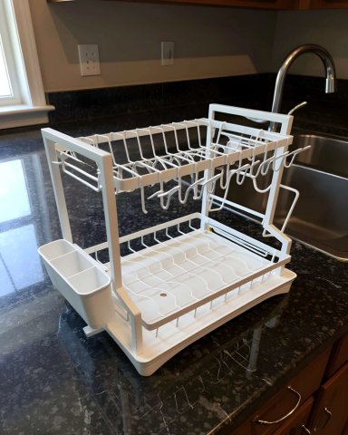 ESCURRIDOR DE PLATOS DE GRAN CAPACIDAD BLANCO - 2