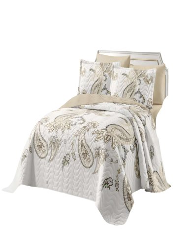 QUILT CUBRECAMA DE VERANO 2 PLAZAS BEIGE 01 - 2