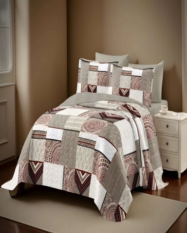 QUILT CUBRECAMA DE VERANO 2 PLAZAS MULTICOLOR 04 - 4