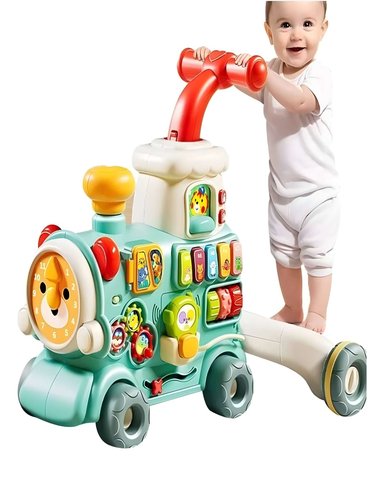 CAMINADOR PARA BEBE 5 EN 1 COLOR CELESTE - 1