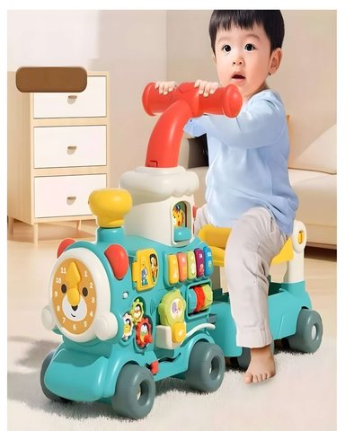 CAMINADOR PARA BEBE 5 EN 1 COLOR CELESTE - 3