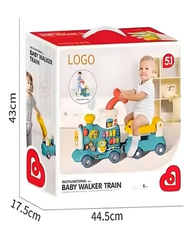 CAMINADOR PARA BEBE 5 EN 1 COLOR CELESTE - 4