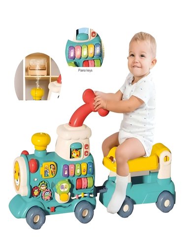 CAMINADOR PARA BEBE 5 EN 1 COLOR CELESTE - 6