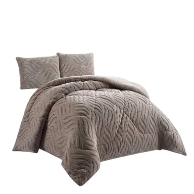 COBERTOR SHERPA TEXTURIZADO RB 2 PLAZAS GRIS - 4