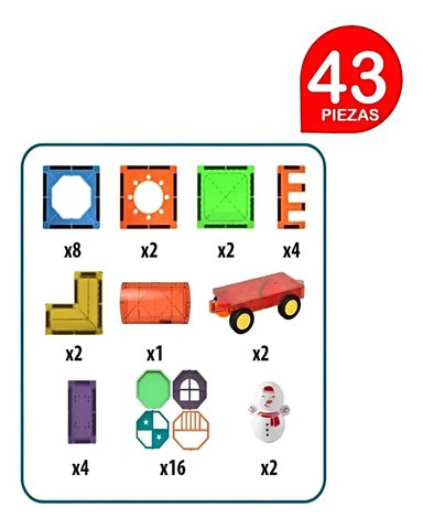 PACK DE BLOCK MAGNETICO DE 43 PIEZAS - 2