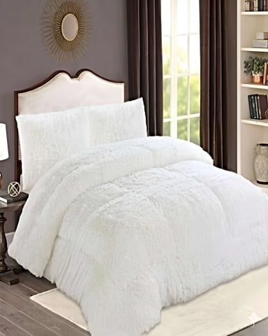SET COBERTOR DE INVIERNO PELUDO 2 PLAZAS 230X250CM CLANCO - 3