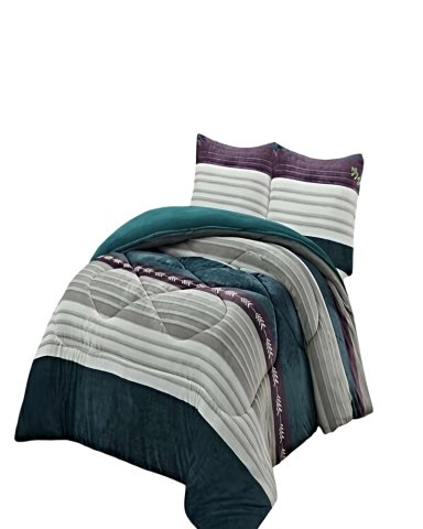 SET COBERTOR DE INVIERNO PLUSH 1.5 PLAZA 180X200CM MULTICOLOR 1 - 2