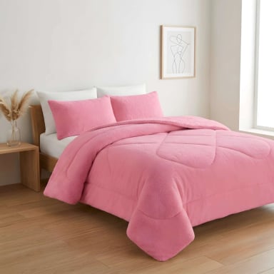 PLUMON PREMIUM 2 PLAZA 230CM X 250CM COLOR ROSADO - 1