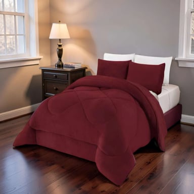 PLUMON PREMIUM 2 PLAZA 230CM X 250CM COLOR BURDEO - 2