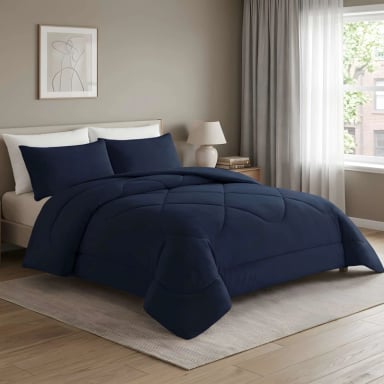 PLUMON PREMIUM 2 PLAZA 230CM X 250CM COLOR AZUL OSCURO - 1