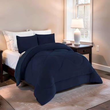 PLUMON PREMIUM 2 PLAZA 230CM X 250CM COLOR AZUL OSCURO - 3
