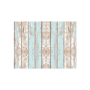 ALFOMBRA VINÍLICA LIVING  MADERA VINTAGE AZUL 50X70 CM - 1