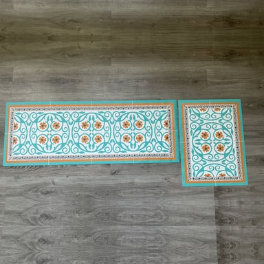 SET 2 ALFOMBRAS DE COCINA FLOR DE ESPARTA - 9
