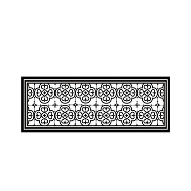 SET 2 ALFOMBRAS DE COCINA FLOR ARABE BLACK - 5