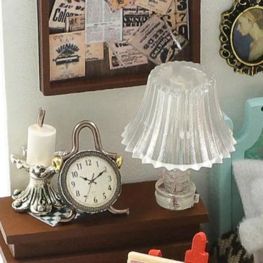DORMITORIO SOÑADO EN MINIATURA – KIT DIY CON MOBILIARIO Y LUCES LED S2302 - 2